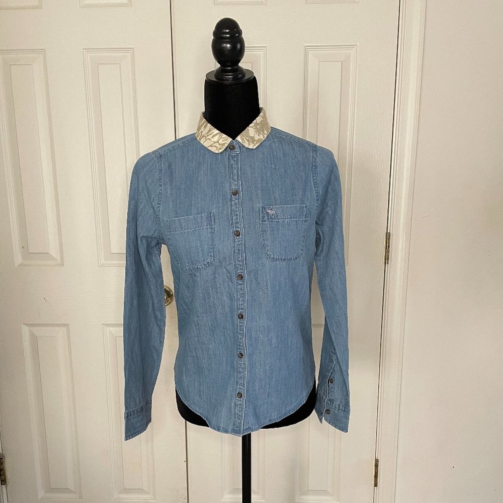 Abercrombie Button Down Denim Shirt for Girls